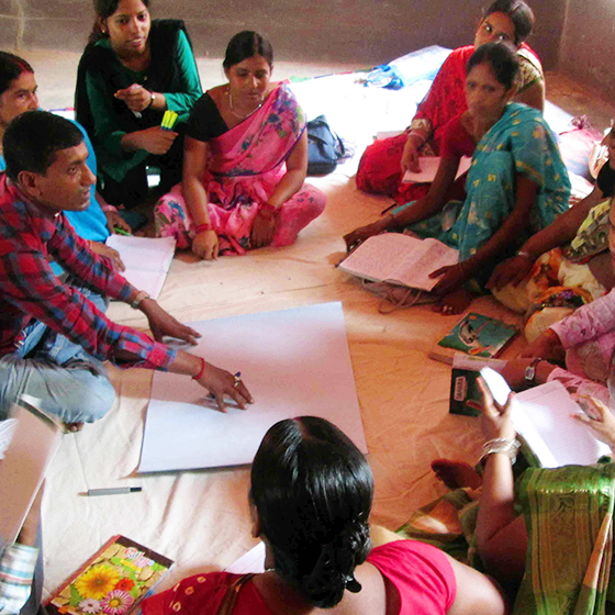 Women's community meeting, Bihar