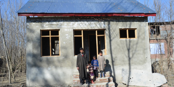 Flood Relief Interventions — House Construction for Flood Victims, J&K